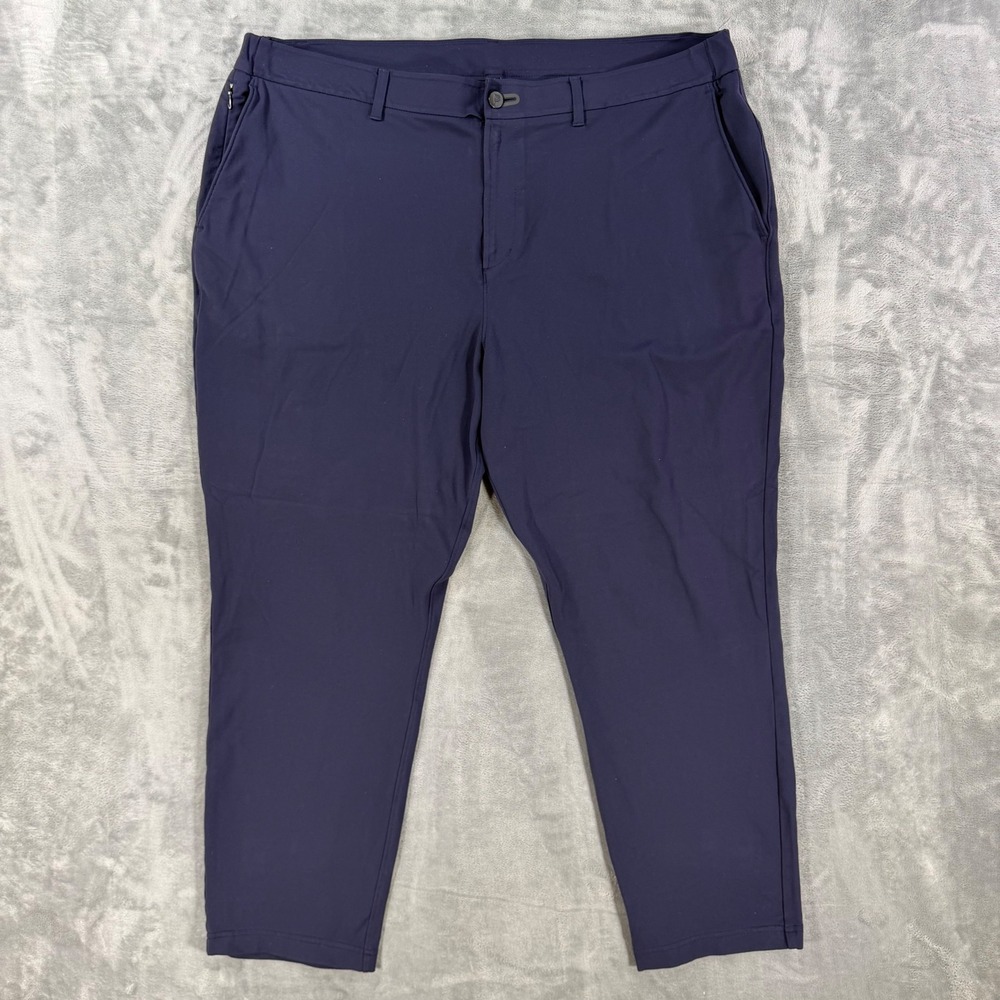 Public Rec All Day Every Day Pants Mens Size 42x28 Navy Blue Stretch Tapered